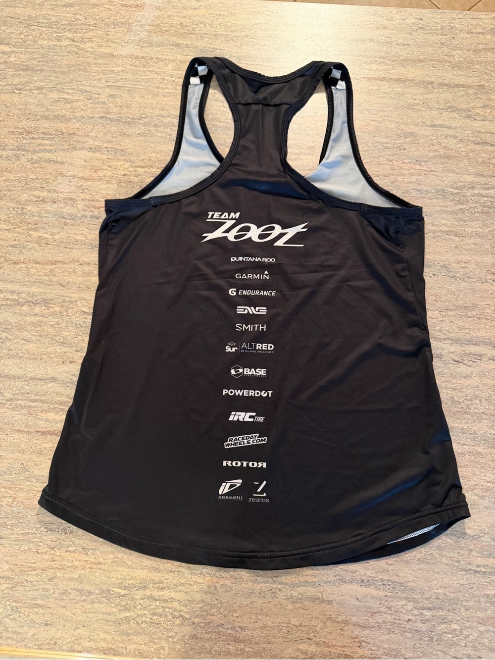 Zoot Black Women's Racerback Tank with Team Zoot Logo - Picture 2 of 2